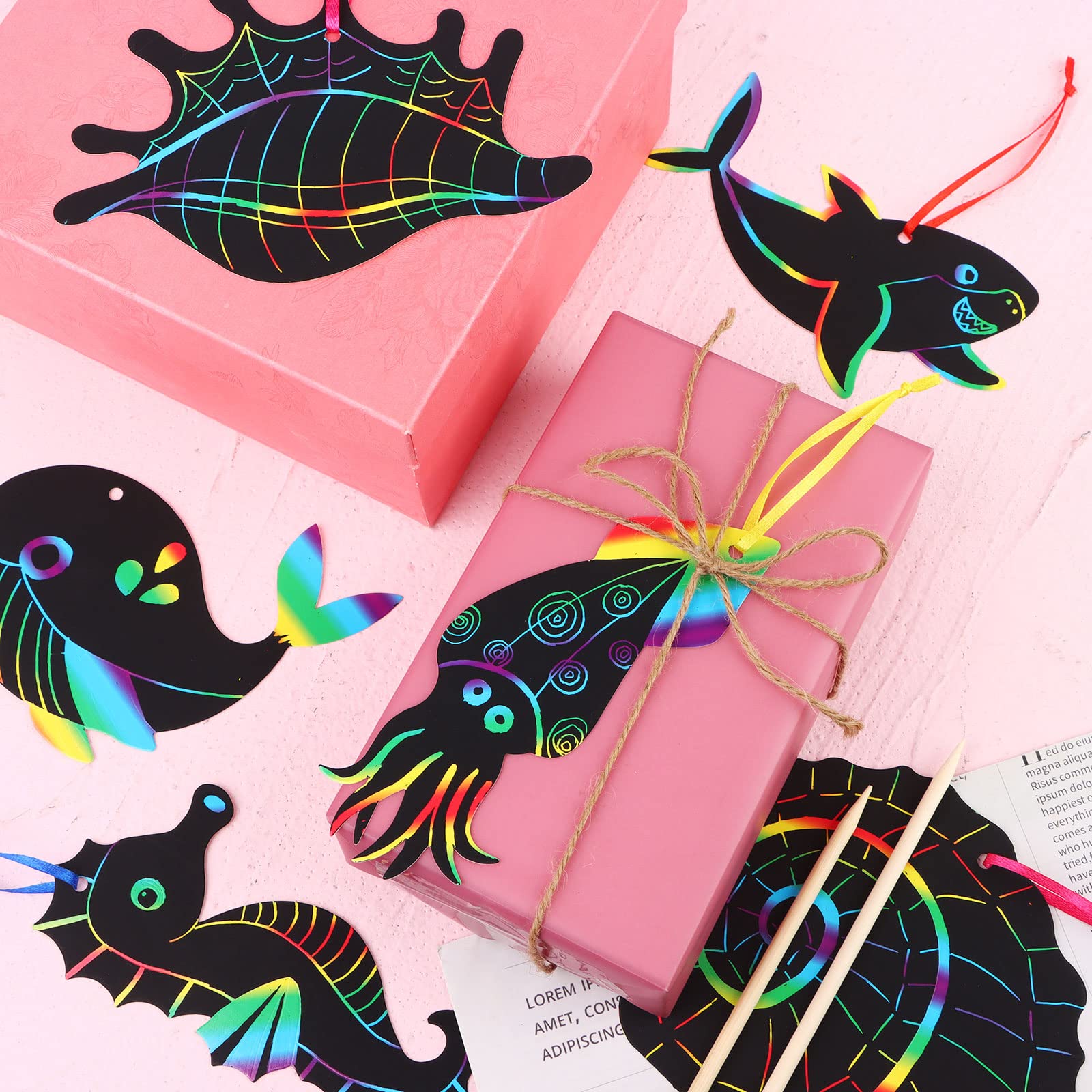 Amazon.co.jp: 64ピース 海の世界のテーマ スクラッチカード